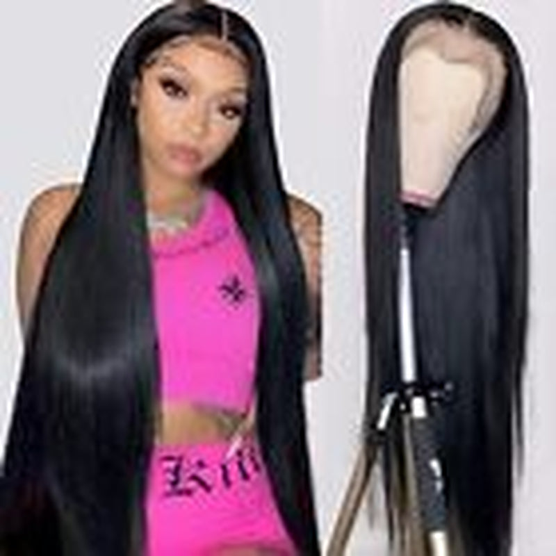 30 Inch Straight Lace 30 Inch (Pack of 1) 13X4 Straight Hair Lace Front Wig