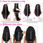 Load image into Gallery viewer, Deep Wave Lace Front Wigs Human Hair 180% Density Brazilian Human Hair Wig with Baby Hair Pre Plucked Natural Hairline Wigs for Black Women (16 Inch, 13X4 Deep Wave Wig)
