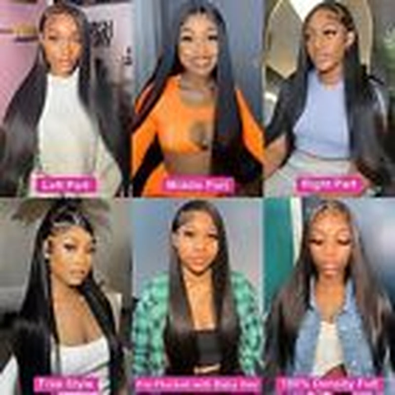 30 Inch Straight Lace 30 Inch (Pack of 1) 13X4 Straight Hair Lace Front Wig