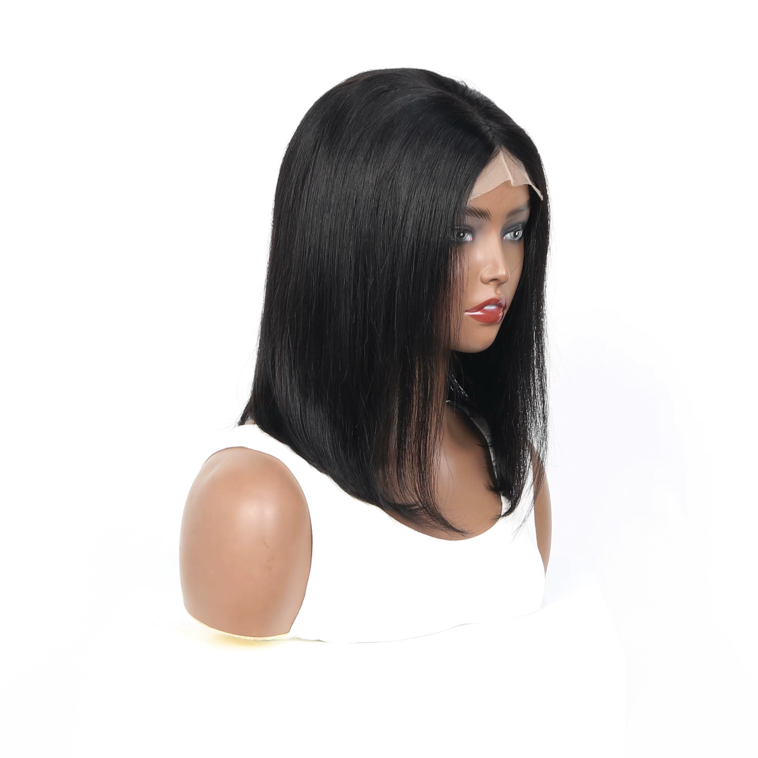 Bob Wig Brazilian Hair Lace Front Human Hair Wigs Short Bob Wig Pre Plucked