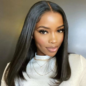 Bob Wig Brazilian Hair Lace Front Human Hair Wigs Short Bob Wig Pre Plucked