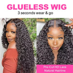 Load image into Gallery viewer, Water Wave Glueless Wig Pre-Cut HD Lace Wig 180% Pre-Plucked
