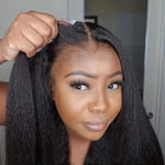 Load image into Gallery viewer, Kinky Straight 13x6 HD Lace Frontal Wig Human Hair Brazilian Glueless Pre plucked
