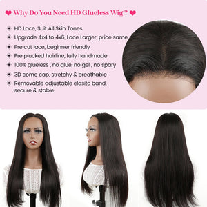 Glueless Wig Straight Lace Front Wigs