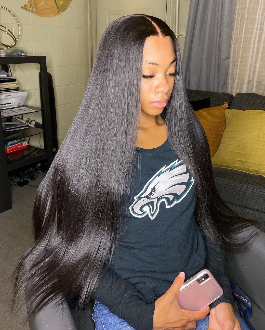 Glueless Preplucked Human Hair Wigs Ready To Wear And Go Brazilian Bone Straight 13x4