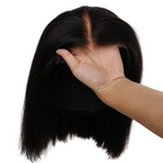 Load image into Gallery viewer, Glueless Human Hair Wig Bob Malaysian Straight Short Bob 6x4
