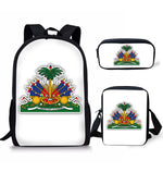 Load image into Gallery viewer, Children School Bags Haitian&#39;s Print  3pcs/set School Bag for Kids School Bagpack/Teenagers Book Bags Set .
