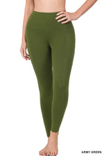 Load image into Gallery viewer, BETTER COTTON WIDE WAISTBAND POCKET LEGGINGS
