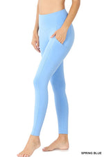 Load image into Gallery viewer, BETTER COTTON WIDE WAISTBAND POCKET LEGGINGS
