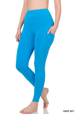 Load image into Gallery viewer, BETTER COTTON WIDE WAISTBAND POCKET LEGGINGS
