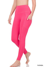 Load image into Gallery viewer, BETTER COTTON WIDE WAISTBAND POCKET LEGGINGS
