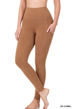 Load image into Gallery viewer, BETTER COTTON WIDE WAISTBAND POCKET LEGGINGS
