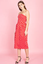 Load image into Gallery viewer, Polka dot tube dress
