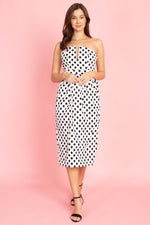 Load image into Gallery viewer, Polka dot tube dress
