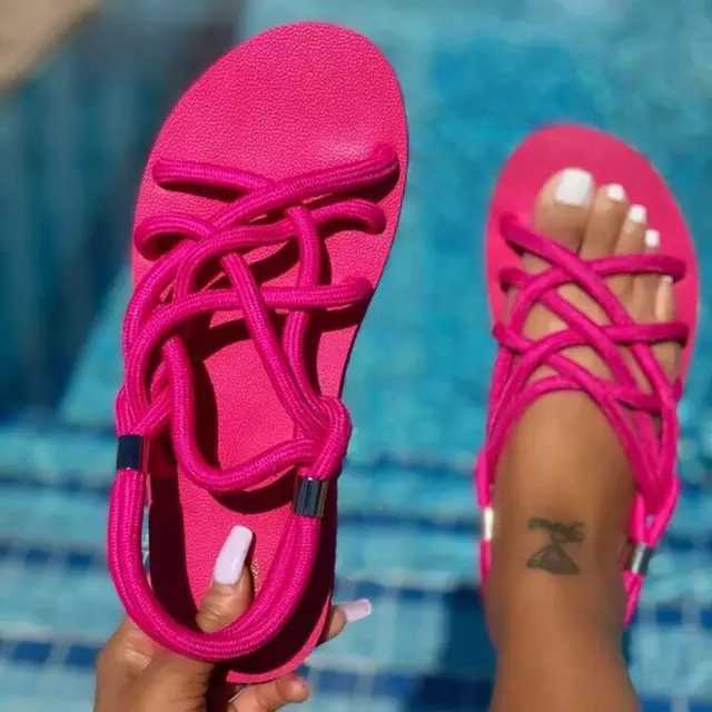 PINK SUMMER VIBES SANDALS