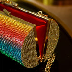 Load image into Gallery viewer, Rainbow Rhinestone Purse
