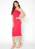 Load image into Gallery viewer, Bellatrix Tube Top Bodycon Midi Dress
