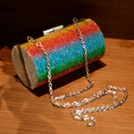 Load image into Gallery viewer, Rainbow Rhinestone Purse
