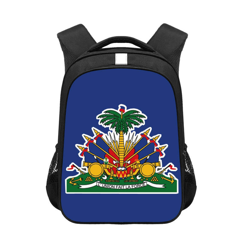 Backpack Children School Bag Haitian's Print 16 Inches /Backpack School Rucksack Bag for High School Girls.