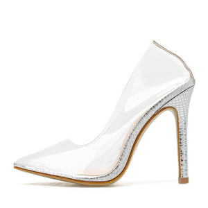 PVC transparent Women Pumps Shoes