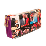 Load image into Gallery viewer, Purple Michelle Obama Wallet
