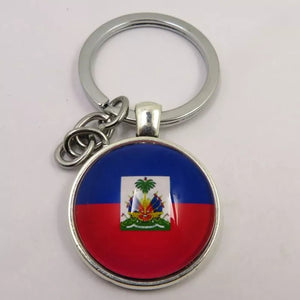 Haiti Keychain 25x25mm