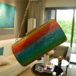 Load image into Gallery viewer, Rainbow Rhinestone Purse
