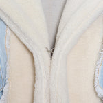 Load image into Gallery viewer, Patchwork Denim Lambswool Jacket
