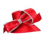 Load image into Gallery viewer, Red Braided Bow Church Hat
