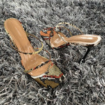 Load image into Gallery viewer, FASHION HEELS SANDALS
