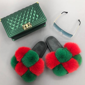 Matching Handbag with Slippers