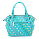 Load image into Gallery viewer, Turquoise Polka Dot Handbag Set
