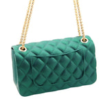 Load image into Gallery viewer, Small Green Quilted Jelly Crossbody Bag
