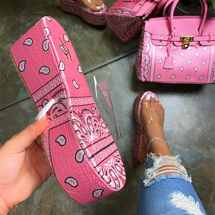 Bandana matching purse and shoes