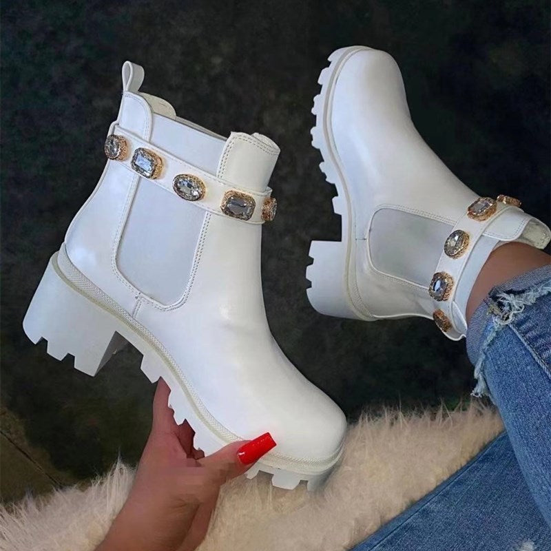 ROSE BOOT-WHITE