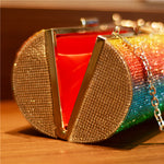 Load image into Gallery viewer, Rainbow Rhinestone Purse
