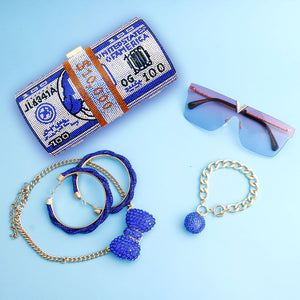 Hudson Dollar Bling Royal Blue