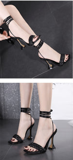 Load image into Gallery viewer, FASHION HEELS SANDALS
