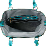 Load image into Gallery viewer, Turquoise Polka Dot Handbag Set
