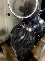 Load image into Gallery viewer, Sliver Diamonds Rhinestone Round Ball Evening Bags
