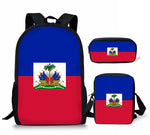 Load image into Gallery viewer, Children School Bags Haitian&#39;s Print  3pcs/set School Bag for Kids School Bagpack/Teenagers Book Bags Set .
