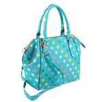 Load image into Gallery viewer, Turquoise Polka Dot Handbag Set
