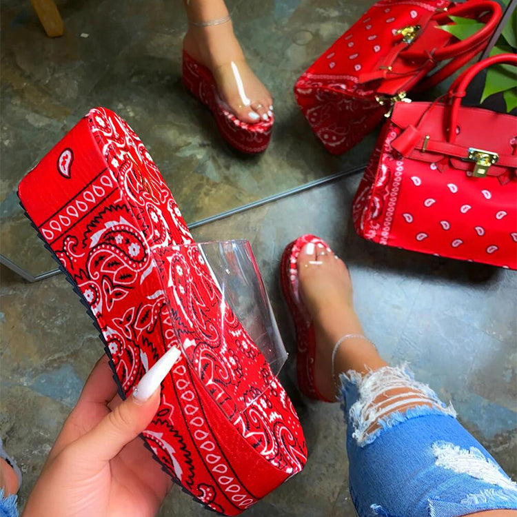 Bandana matching purse and shoes