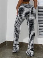 Load image into Gallery viewer, Striped Knitted Stacked Pants
