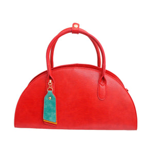 Leather Half Moon Bag