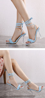 Load image into Gallery viewer, FASHION HEELS SANDALS
