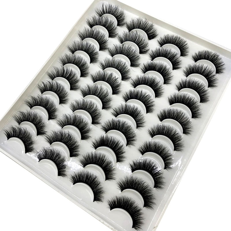 20 Pairs 18-25 mm 3d Mink Lashes