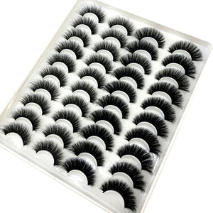 20 Pairs 18-25 mm 3d Mink Lashes