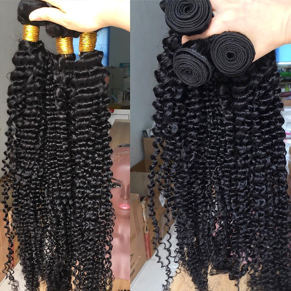 Brazilian Hair Deep Curly Hair Bundles 100% Natural Human