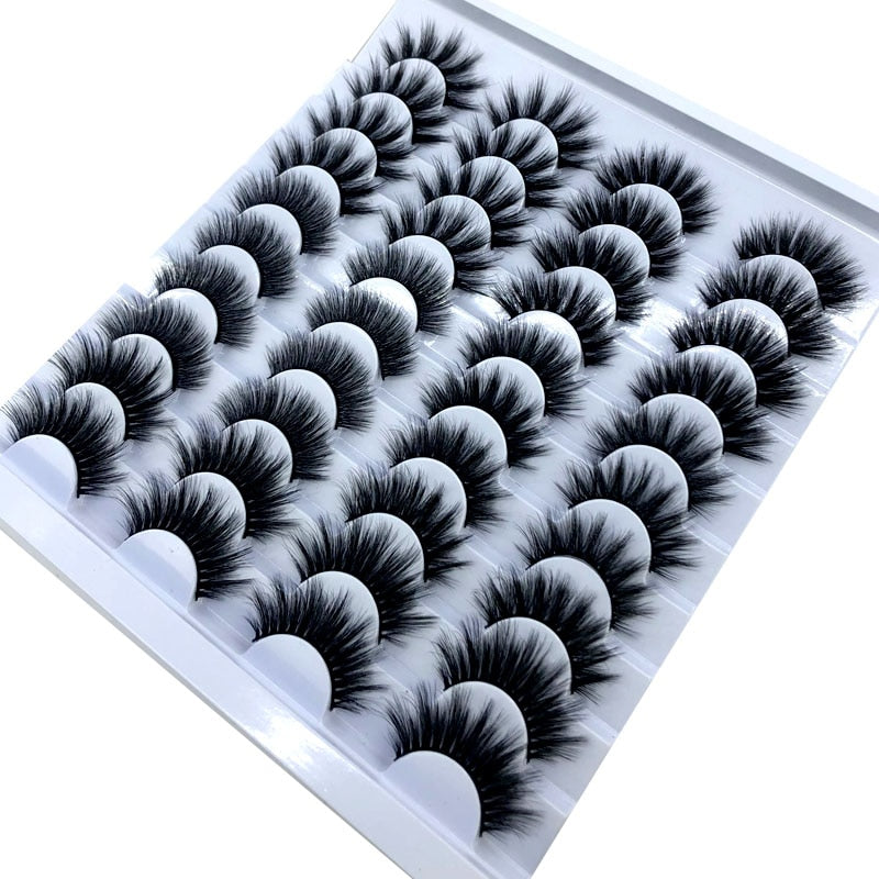 20 Pairs 18-25 mm 3d Mink Lashes